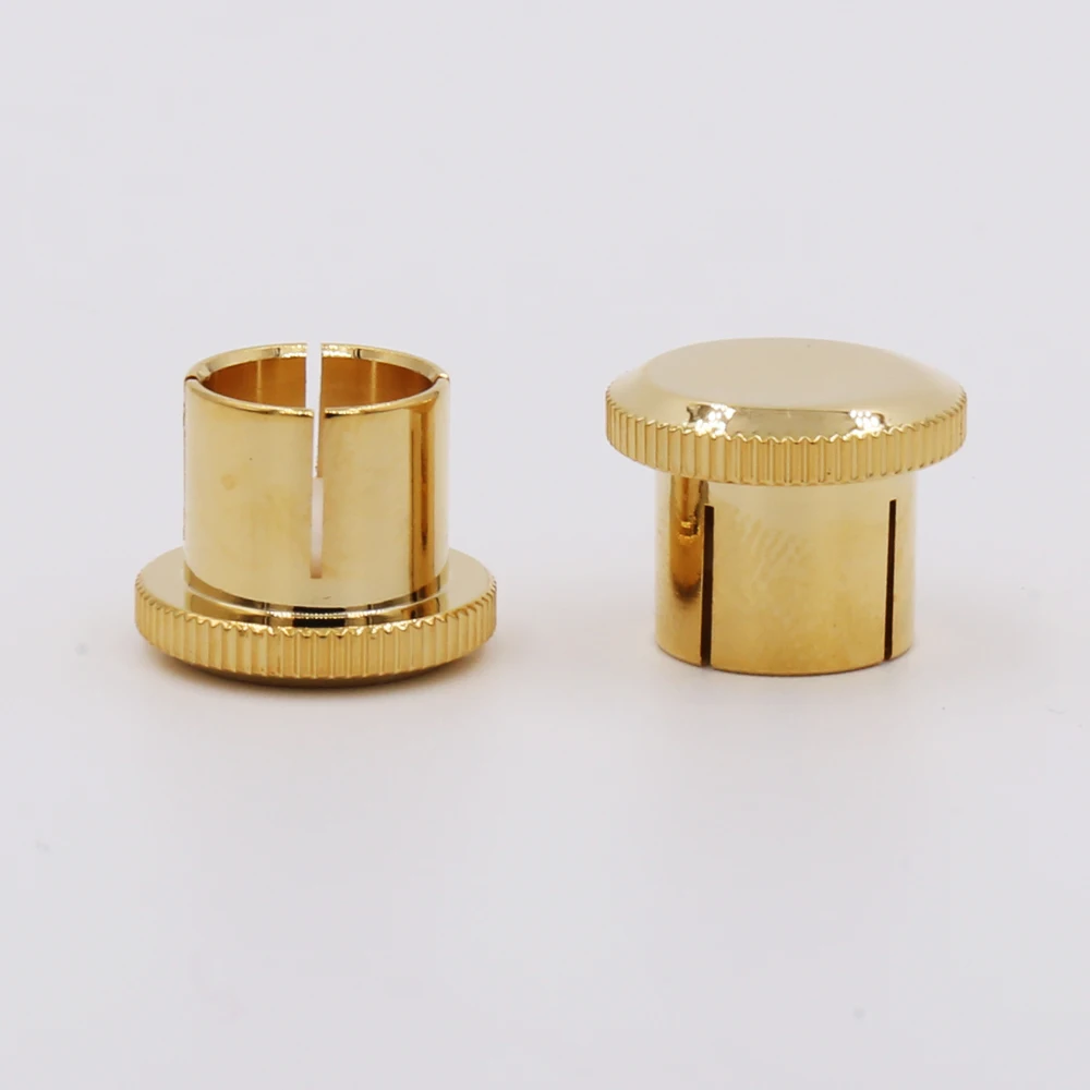 Nuovo tappo di rumore 12 pezzi tappi di rame RCA placcati oro 24K di alta qualità sotto inserto