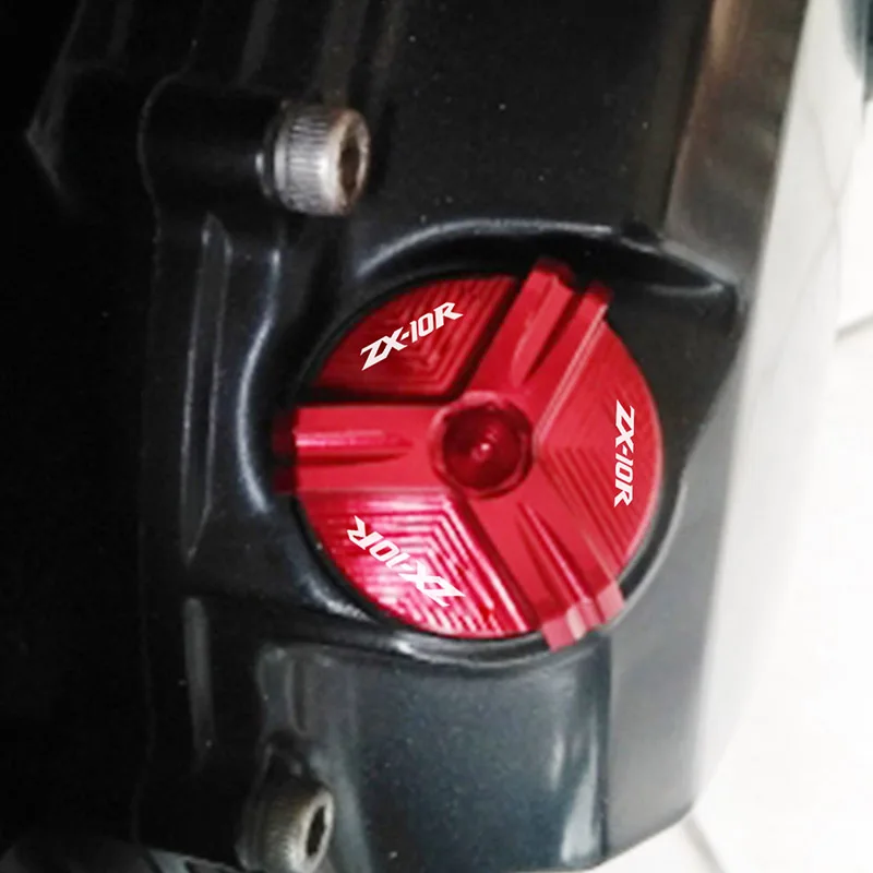 Bouchon de réservoir d'huile moteur en aluminium, accessoires de moto pour KAWASAKI Ninja ZX-10R ZX10R zx-10r 2004 – 2018