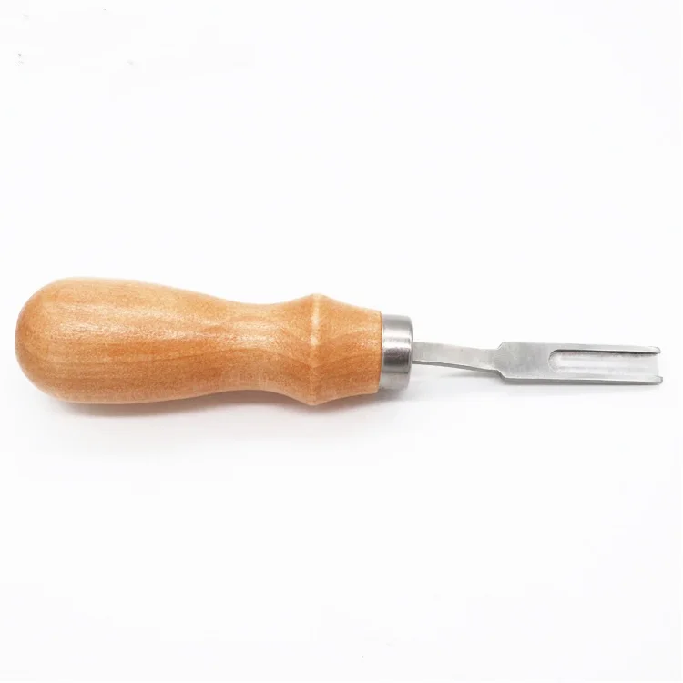 1 pçs aço borda de couro chanfradura skiving chanfradura lidar com artesanato diy ferramenta de corte kit para diy couro manual ponta
