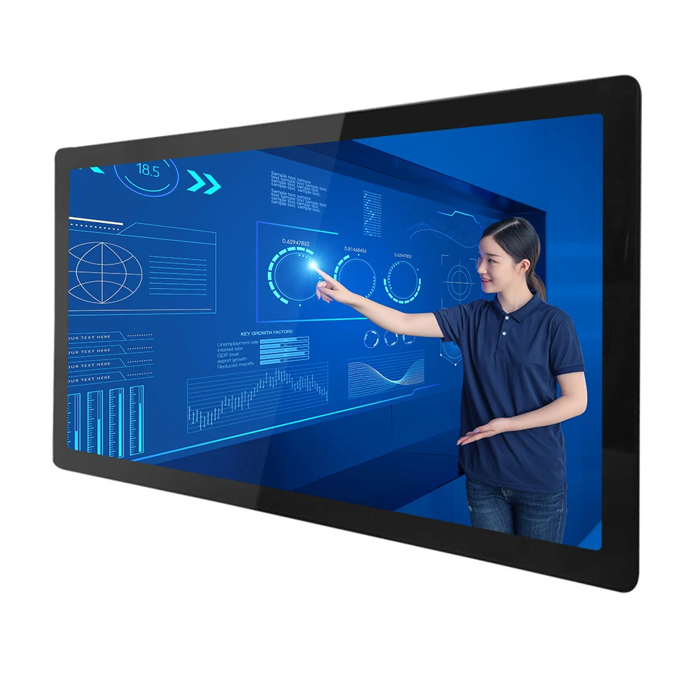 Touch screen capacitivo per tablet PC industriale Win7 Win8 Linux da 15,6 pollici Wifi integrato i3 i5 i7 J1900 Computer tutto in uno