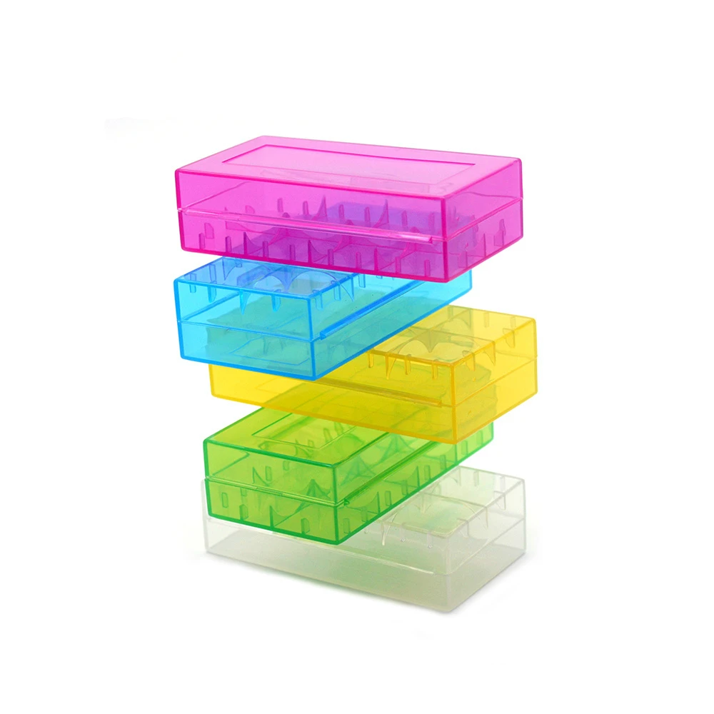 18650 PVC Hard Plastic Battery Storage Case Box Holder for 2X 18650 Battery Protective Boxes Case Container Cover Organizer Box