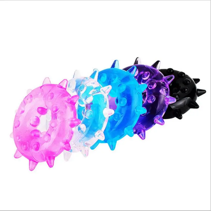 1PC Delay Penis Rings Crystal Ejaculation Delay Silicone Cock Erection Ring Adult  For Man Premature Ejaculation Lock S1037