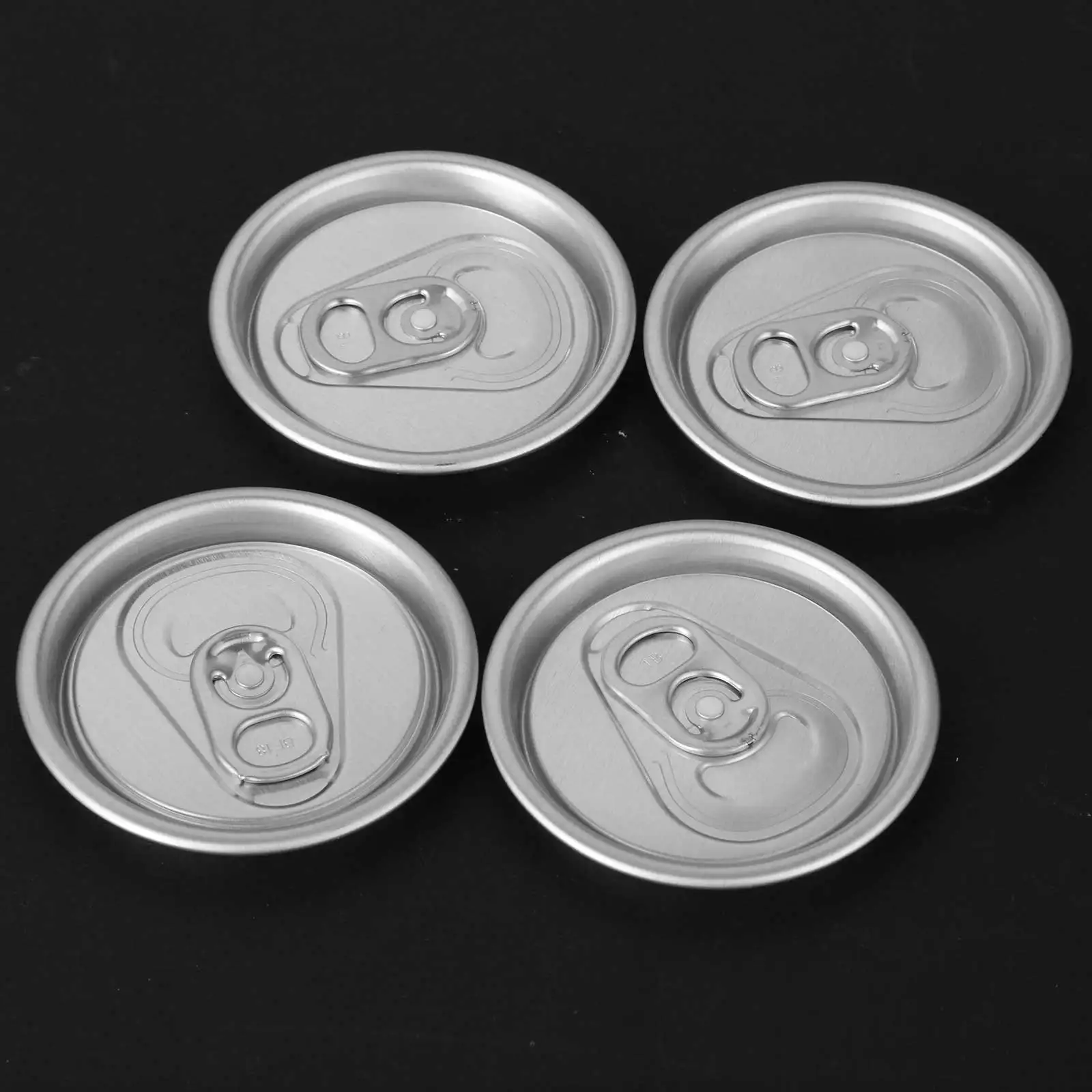 20 Aluminum Pull Ring Lid Beverage Soda Drink Can Lids Press In Self-seal Pulling Ring Protector Cover Lid Cap Easy Open Top Lid