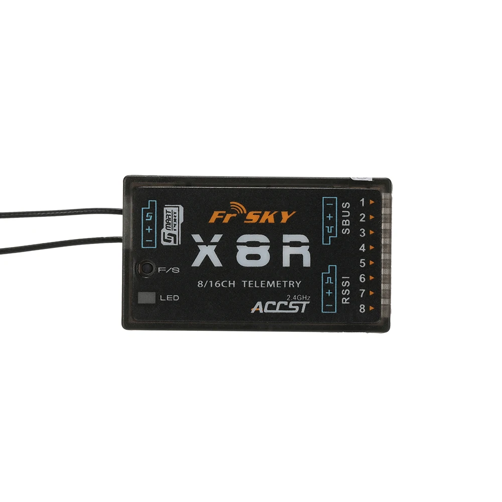 100% NEW Original FrSky X8R 2.4G Receiver 8/16CH for Taranis X9D PLUS-PCB Antenna X7 X12S D16 transmitter FCC