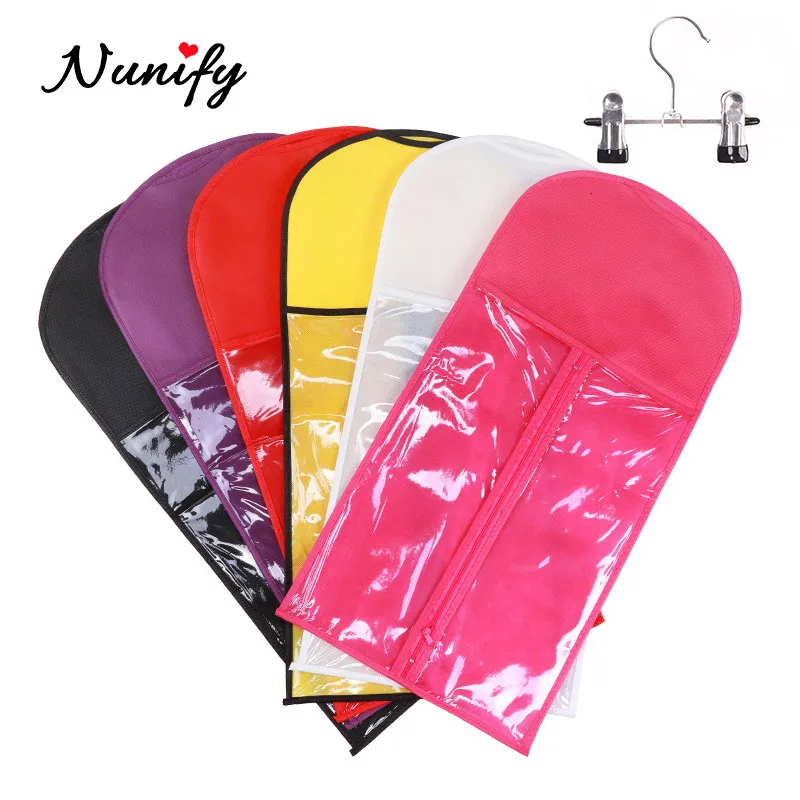 Hair Bag With Hanger 1Set Wig Storage Bags With Hanger For Hair Bundles Hair Pieces Ponytail Wig Accessories Hair Bag Protable