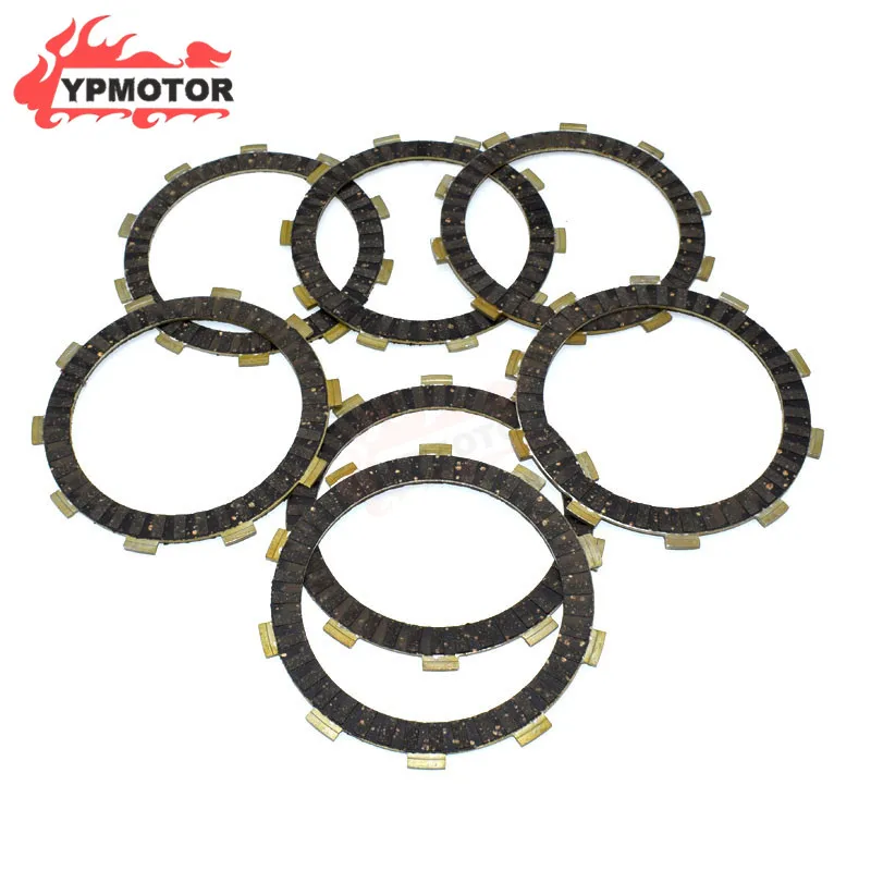 For Honda BROS CBR400 NC29 XR400 05-08 VRX400 Steed 400 600 VLX400 Motorcycle 7pcs Engine Clutch Plates Disc Friction Plate