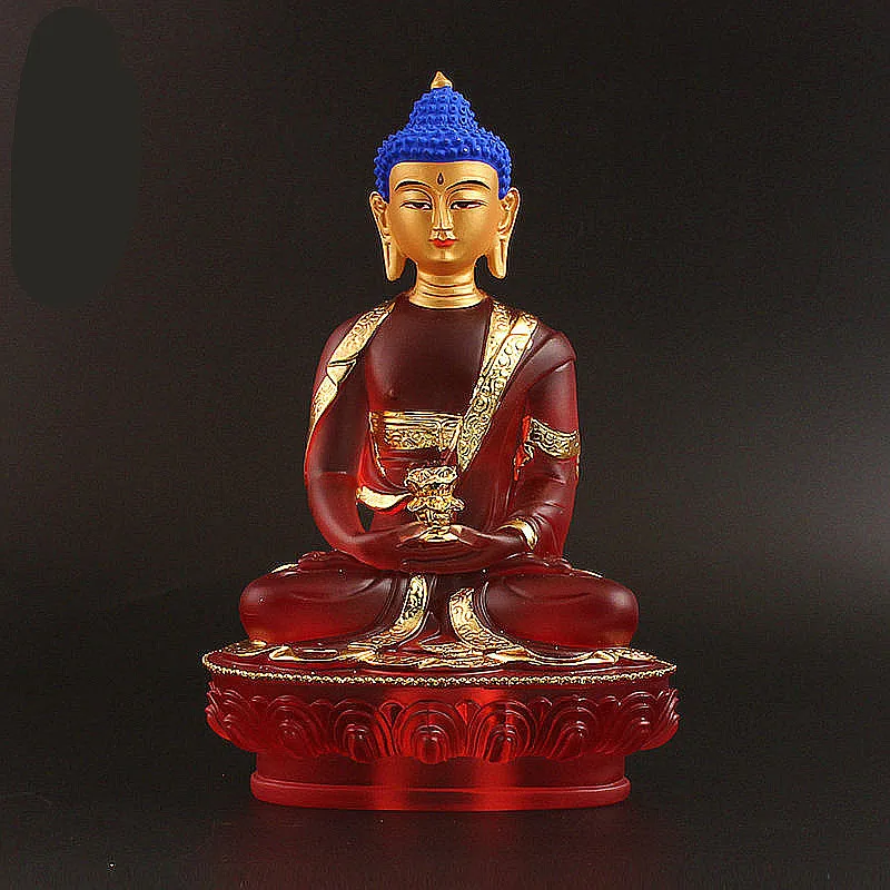 

Super Big Buddha Statue,21cm Quality Resin Gold Plated Auspicious Longevity Efficacious Talisman Putting Decoration