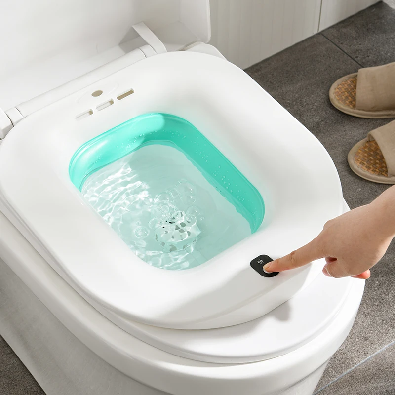 Electric Folding Toilet Bidet Postpartum Woman Bath Toilet Seat Self Cleaning Hip Irrigator Soaking Bathtub Hemorrhoid Treatment