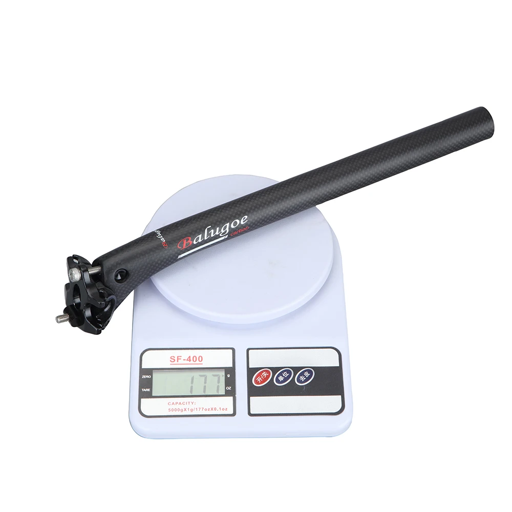 BALUGOE – Sattelstütze für Mountainbikes aus Vollcarbon, Sattelrohr, Sattelstütze für Rennräder, 27,2, 30,8, 31,6–350, 400 mm, 2020. – Detail 5