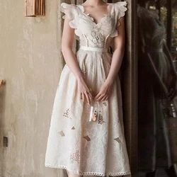 Solid Apricot Party Dresses Women Beach Clothing Designer 2022 Summer Sleeveless Backless Sexy Club Evening Dress Woman Vestido