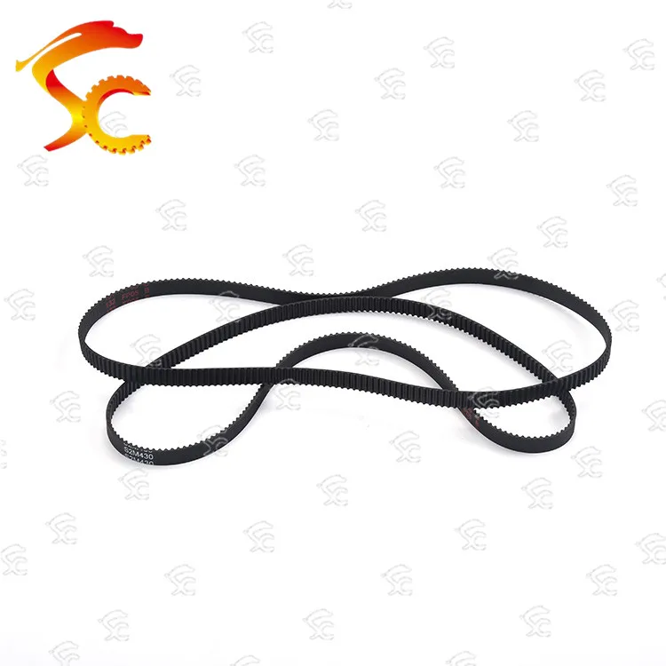 10pcs S2M-430-6/10mm belt closed loop rubber S2M-430-6/10mm timing belt Teeth 215  Length 430mm width 10/6mm for 3D printer