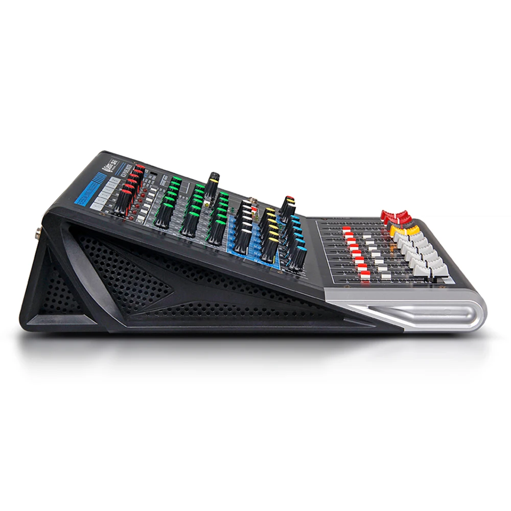 Profesjonalny sprzęt Audio mikser Bluetooth 6/ 8 kanałów 12 kanałów konsoleta DJ konsoli z DSP dla konferencji, etapie, głośnik z liniową matrycą