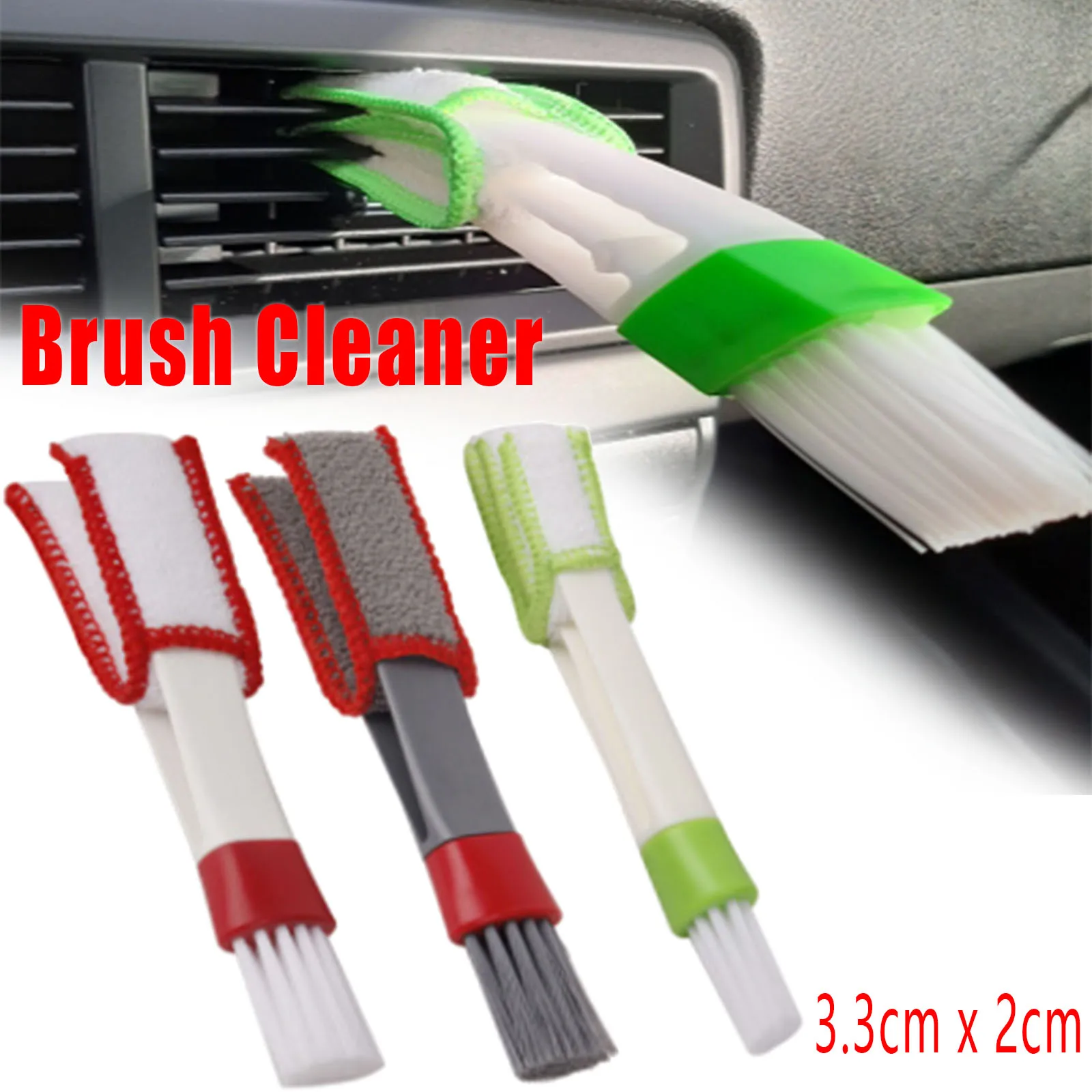 Car Air Conditioner Vent Brush Microfibre Car Grille Cleaner Auto Detailing Blinds Duster Brush Car-styling Auto Accessories