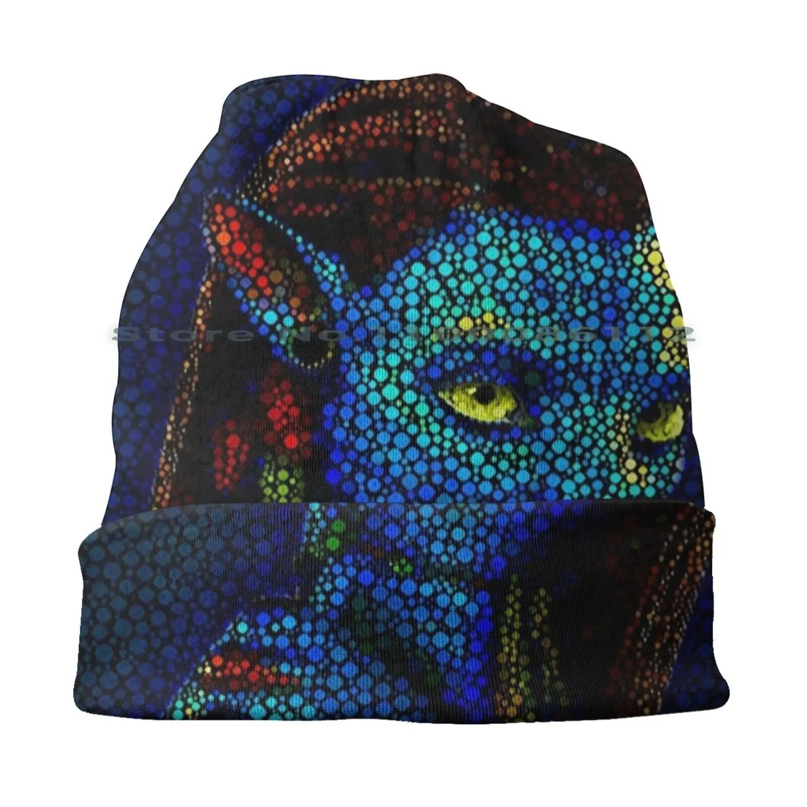 Neytiri ( ) Beanies Knit Hat Neytiri Jack Sully Film Box Office War Trailer Robot Digital Circlism Circle Digital Art Circlism