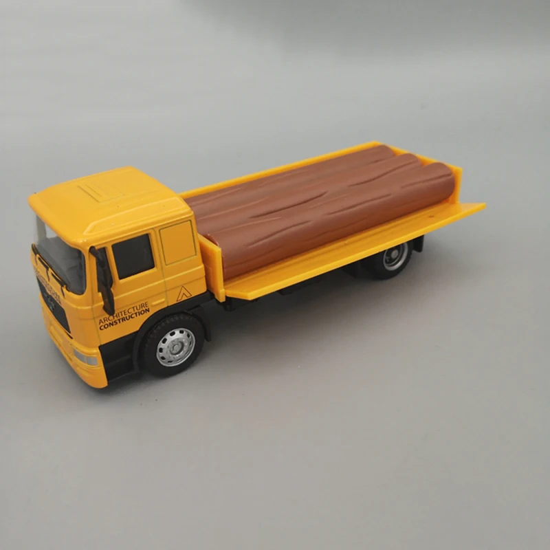 Architecture Construction Auto Transporter and Wood Grabber Truck Alloy Vehicle DieCast Model Toy For Children Gifts Toy