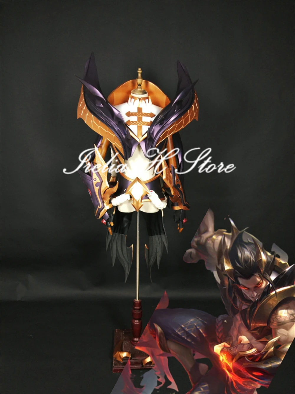 Irelia H Store Game LOL The boss Sett Gragonmancer Sett Cosplay Costume Full set armors High Quality Custom made size Halloween