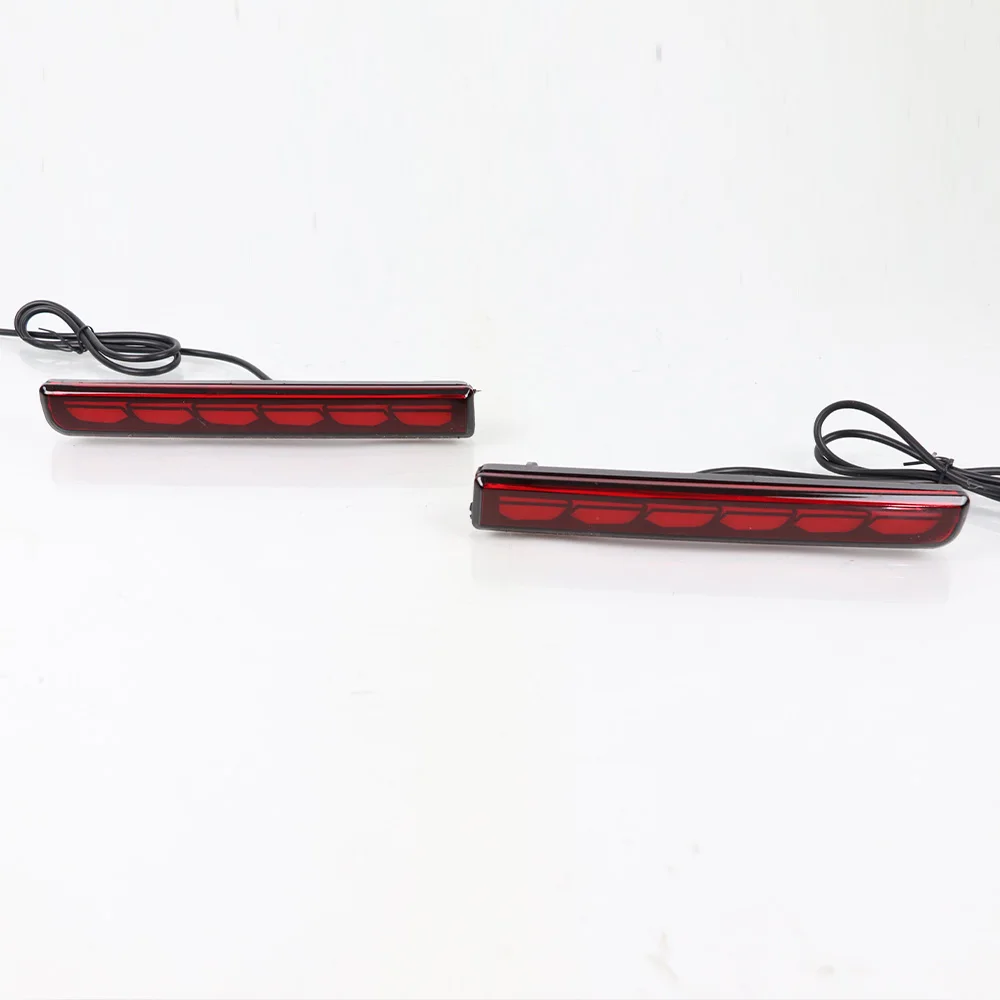 سيارة وامض 1 زوج سيارة LED الخلفية عاكس مصابيح لتويوتا راش Luxio 2014 2015 2016 2017 مصابيح ضباب الفرامل بدوره مصباح إشارة #3