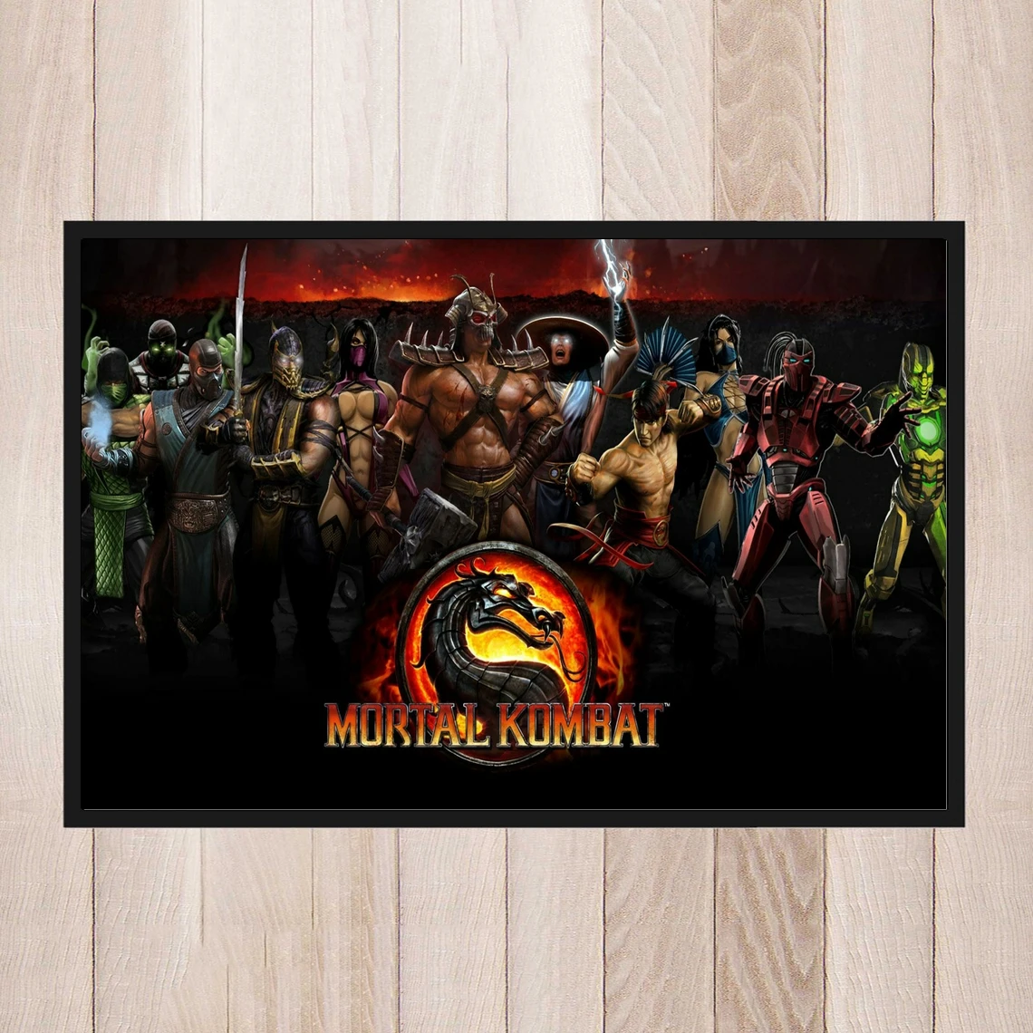 Mortal Kombat Movie Poster Video Game Poster Canvas Print Home Decoration Wall Painting (No Frame)