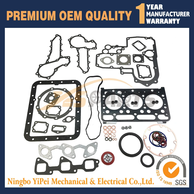 D1463 Overhaul Rebuild Kit for Kubota Tractor GL23 GL25 GL220 GL221 GL240 GT-23