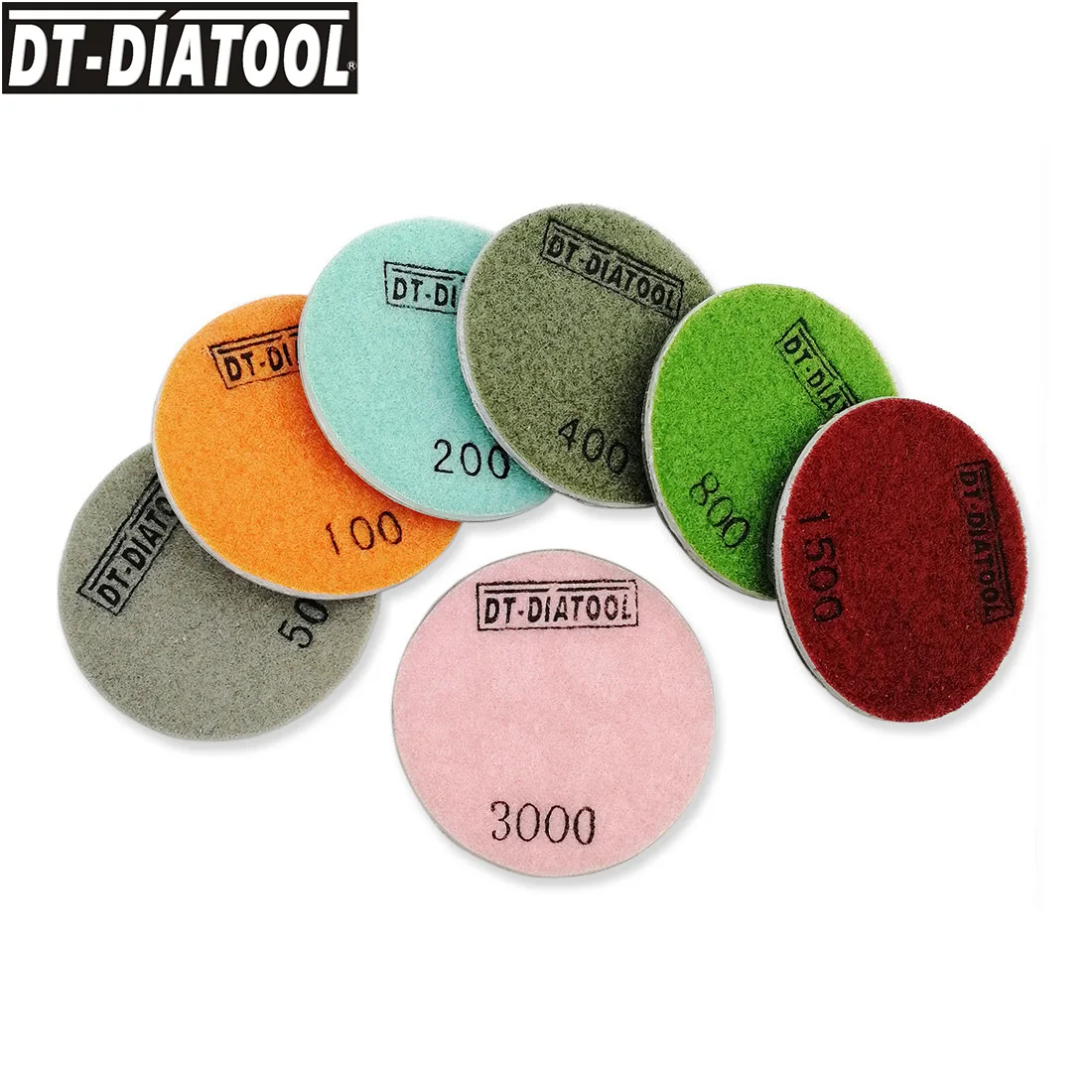 DT-DIATOOL 6 Cái/bộ Đường Kính 80 Mm/3 "Kim Cương Nhựa Liên Kết Bê Tông Chà Nhám Đĩa Tầng Gia Hạn Miếng Đánh Bóng Sửa Chữa sàn Bê Tông