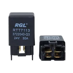 minibus automotive relay 12v 24v 30A foglight fuel pump relays 4pin air conditioner electric relays