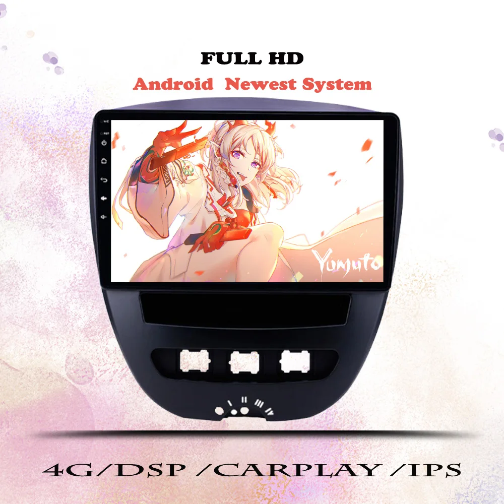 

Android 14.0 Car Radio For Peugeot 107 For Toyota Aygo 2005 2007 2009 2011 2014 Multimedia Video Player Navigation GPS 2Din DVD