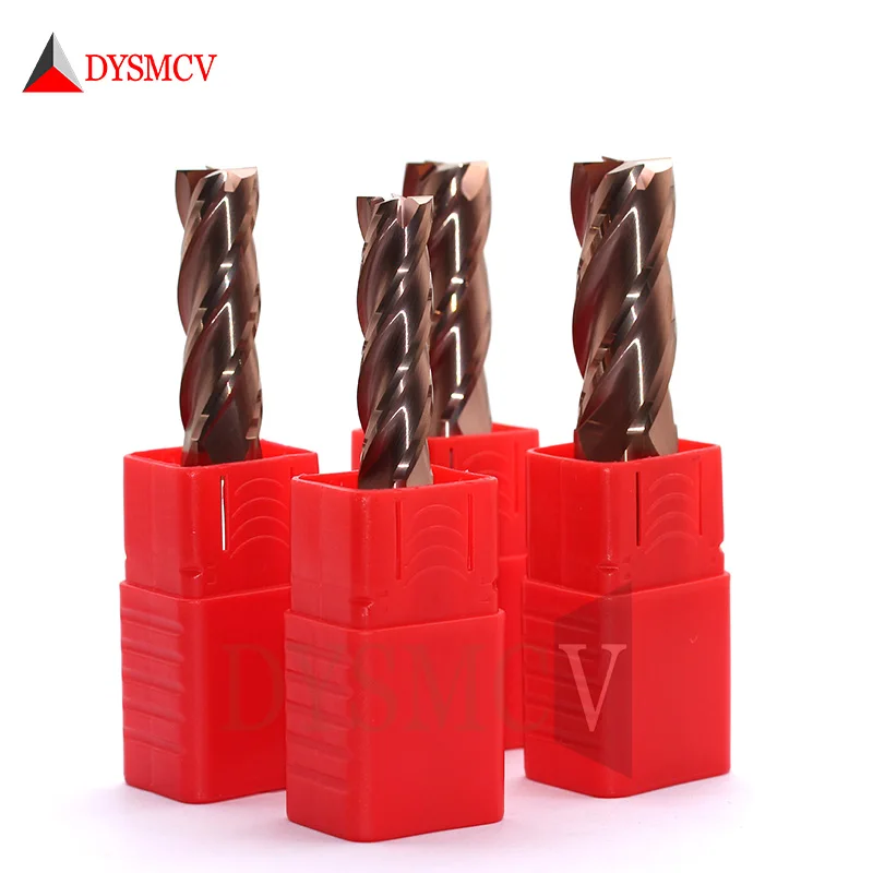 HRC60 D6X75L D8X75L D10X75L D12X75L4Flute الصلبة أطراف طاحونة مصنوعة من الكربيد القياسية طول الجانب طحن الشق التنميط وجه مطحنة