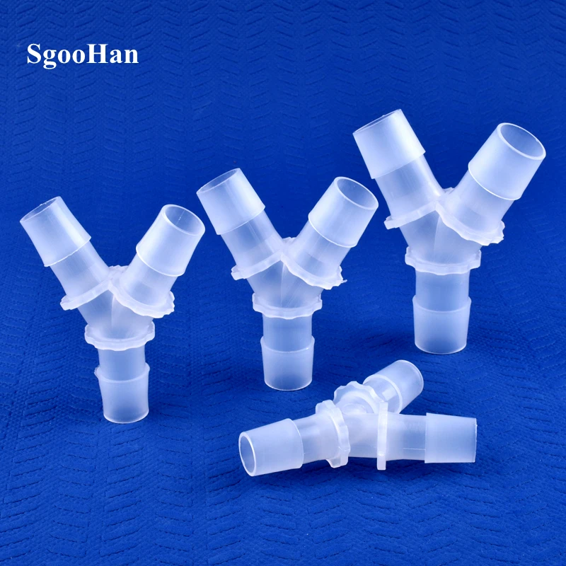 1~100pcs Big Size 14.2~20mm PP Y-Style Tee Connectors Aquarium Tank Aerator Hose Pagoda Joint Garden Irrigation Water Pipe Joint