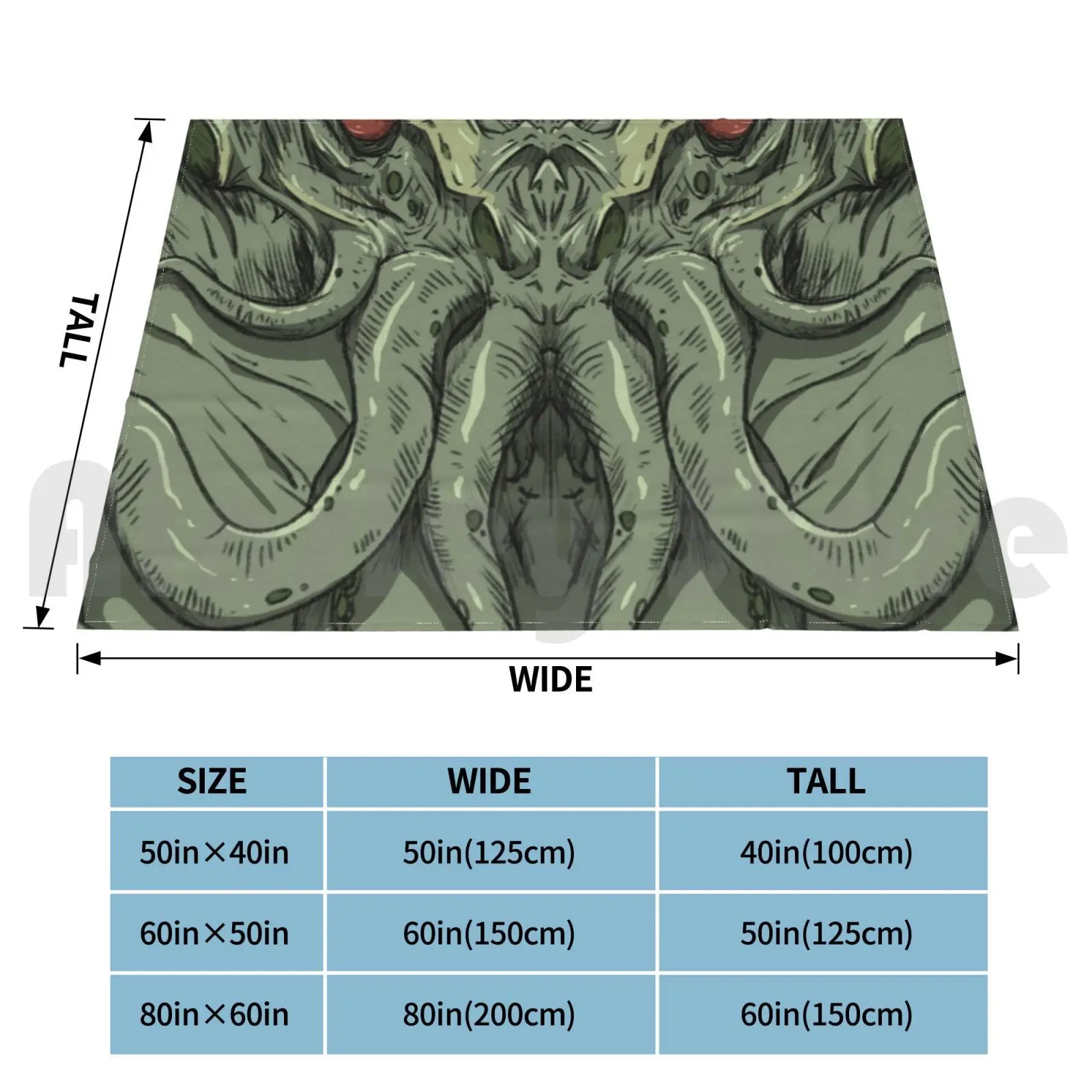 Cthulhu The Dreamer Blanket Fashion Custom Cthulhu Call Of Cthulhu Seal Doodlz Monster