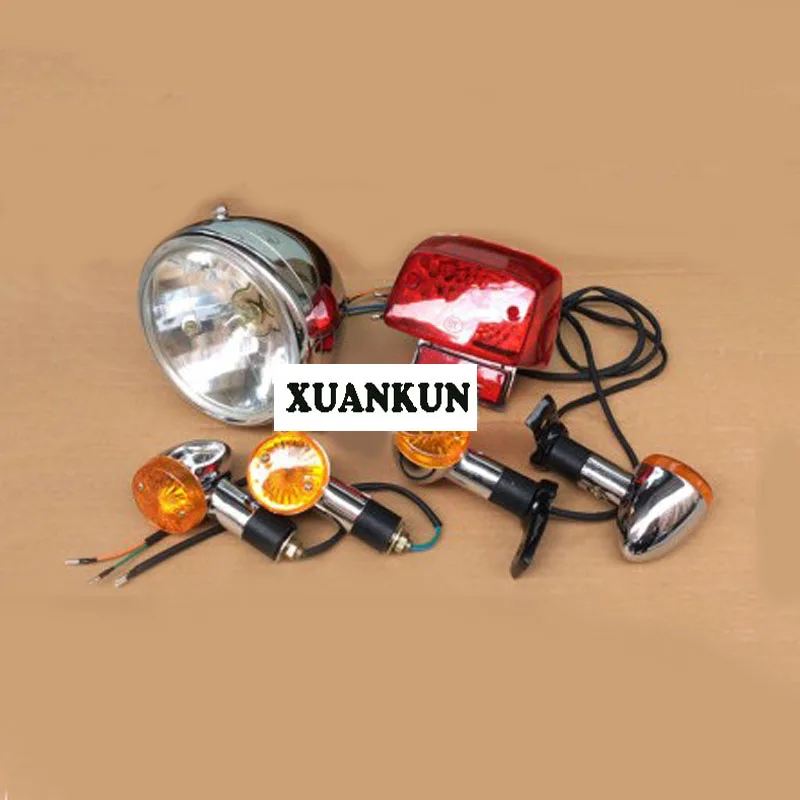 Motorcycle Retro Retrofit Lamp GN125 New Headlight Turn Signal Tail Light