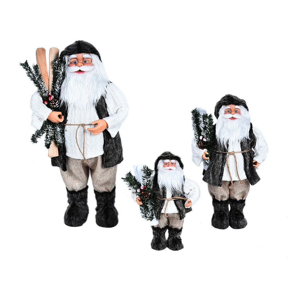 

25CM 35CM 45CM Fashion Outfit Santa Claus Cute Plush Christmas Doll Home Furnishings Children's New Year's Gift Model Toys C1491