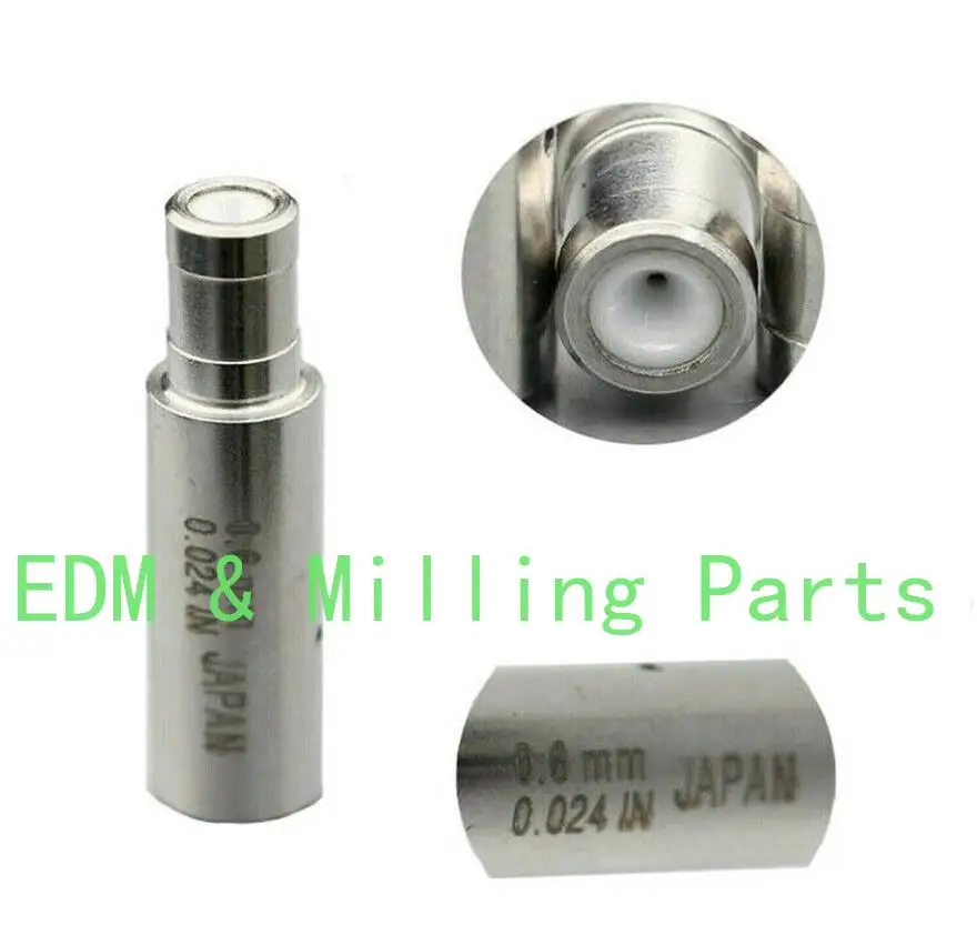 2PCS CNC 1.6MM White Ceramic Electrode Guide Fit EDM Wire Cut Machine Parts For EDM Wire Cut Mill Part