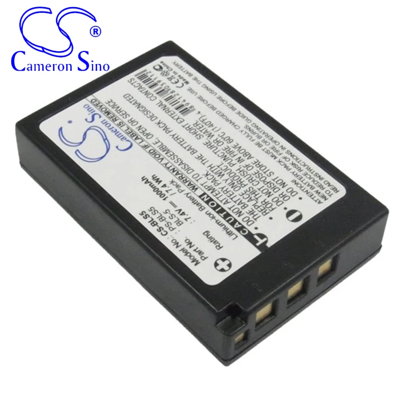CameronSino – batterie pour appareil photo numérique Olympus OM-D, E-M10, E-PL5, E-PL6, E-PL7, E-PM2, stylet 1 E-PL8, compatible avec Olympus BLS-5