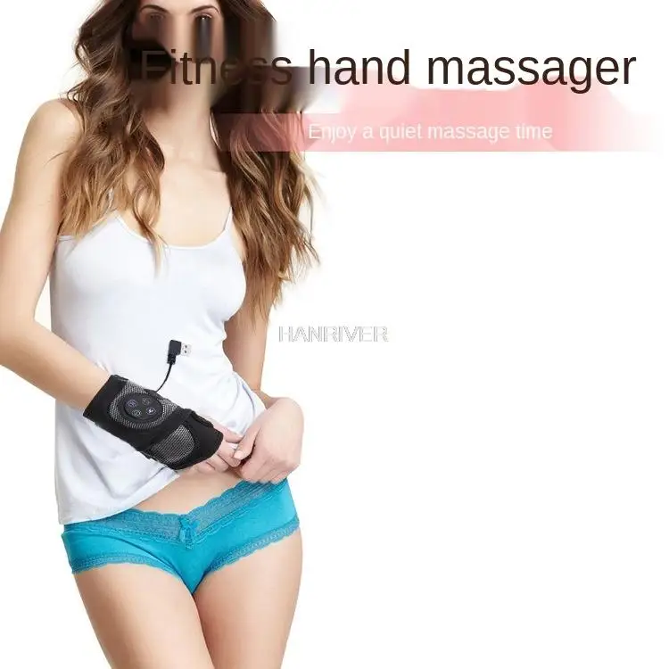 Wristbands massager airbag extrusion heating function of three vibration massager wrist joints relieve hand fields