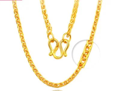 

24k gold chains for women 999 real gold jewelry gold necklace for girls women necklaces chain