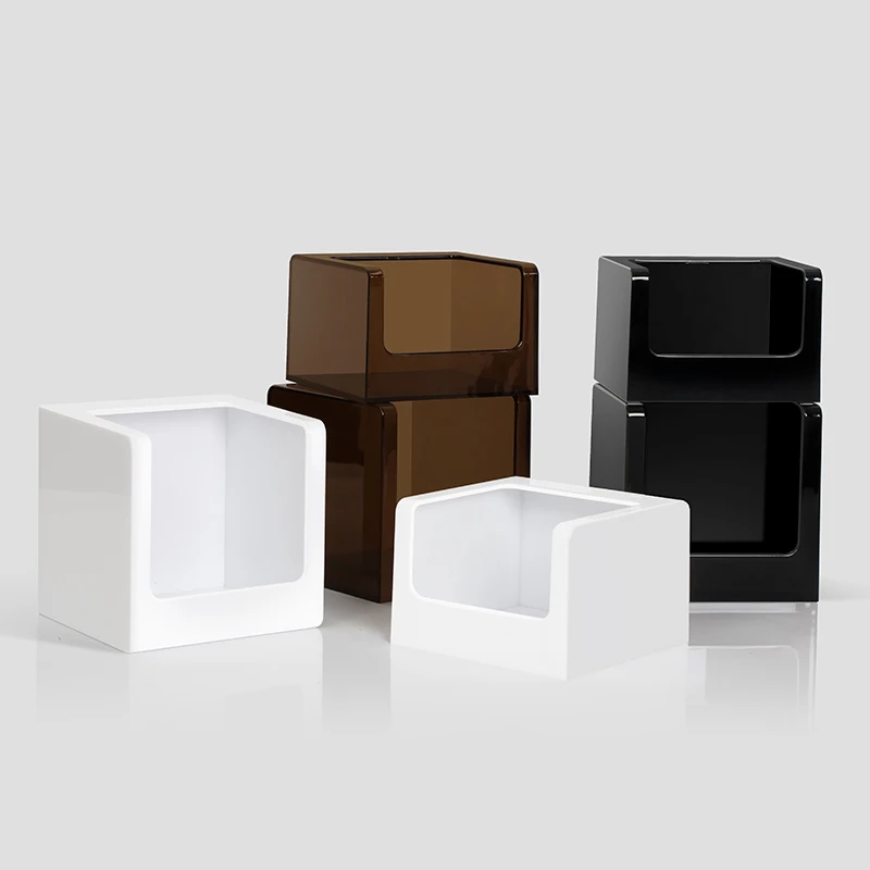 

Kitchen Storage Organization Color Acrylic Creative Seat Type Plastic Hotel Napkin Paper Tissue Boxes