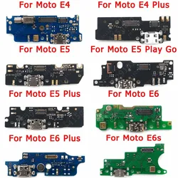 Lade Port Für Motorola Moto E6 plus E5 Spielen Gehen E4 E6s USB Ladung Board PCB Dock Connector Platte Flex ersatz Ersatzteile