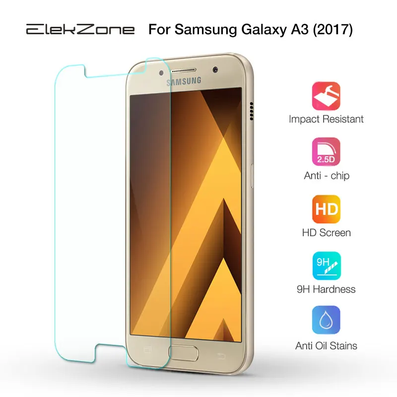 1-3 Pieces Tempered Glass For Samsung Galaxy A3 2017 SM-A320F SM-A320Y SM-A320FL Screen Protective Film For Galaxy A3 2017 A320F