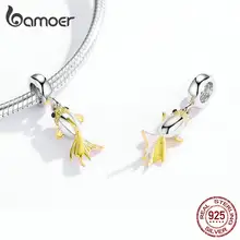 Sterling Silver Red Enamel Fish Pendant #5