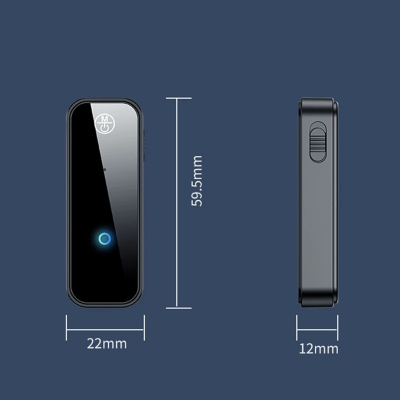 VAORLO 블루투스 5.0 오디오 어댑터, 스테레오 음악 3.5MM AUX 무선 블루투스 송신기 수신기, 자동차 헤드폰 TV용, C28 ZF360
