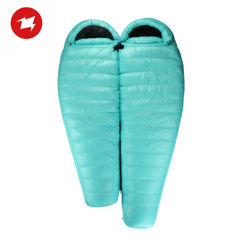 Aegismax New Summit Camping Hiking 800FP Ultralight Goose Down Waterproof Sleeping Bag Mummy Outdoor Thicken Warm Adult Winter