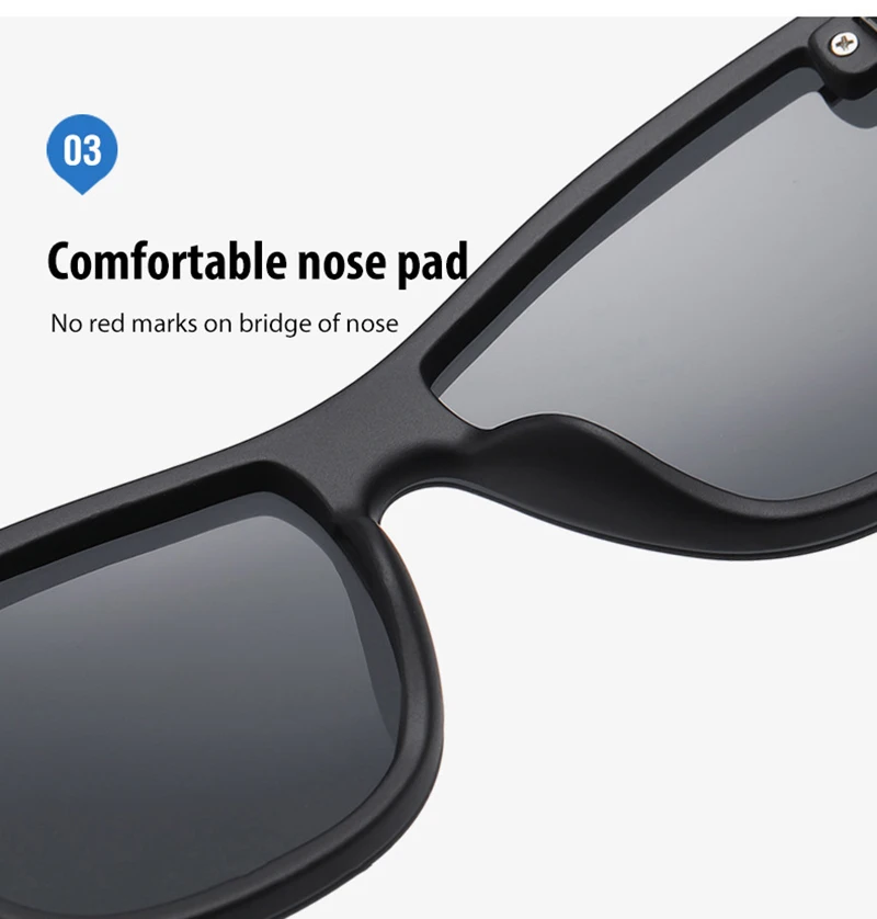 Luxus Quadratische Polarisierte Sonnenbrille Männer Frauen Mode einteilige Sonnenbrille Unisex Vintage Spiegel Blau Fahren Reisen Shades – Detail 6