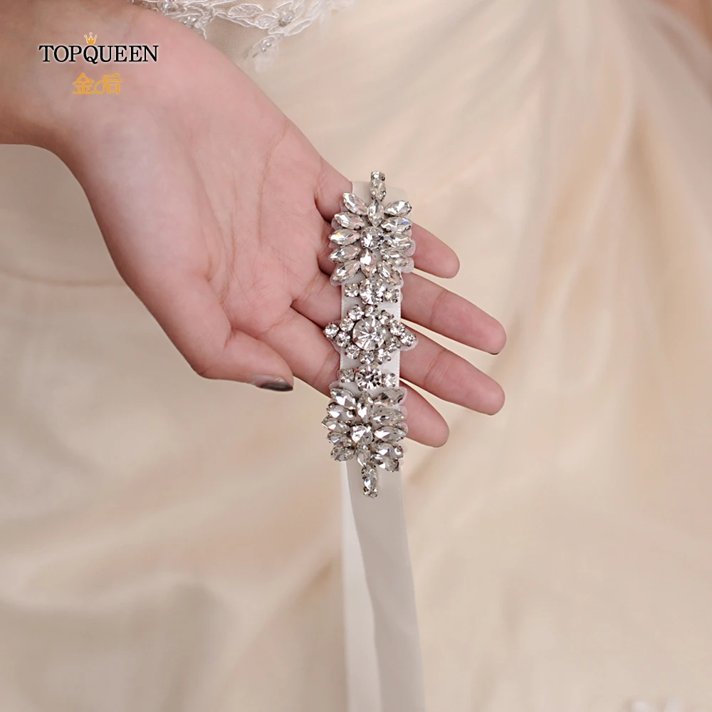 Topqueen s49 mulheres strass cinto nupcial vestidos de dama de honra sash acessórios de casamento festa à noite vestido applique decoração