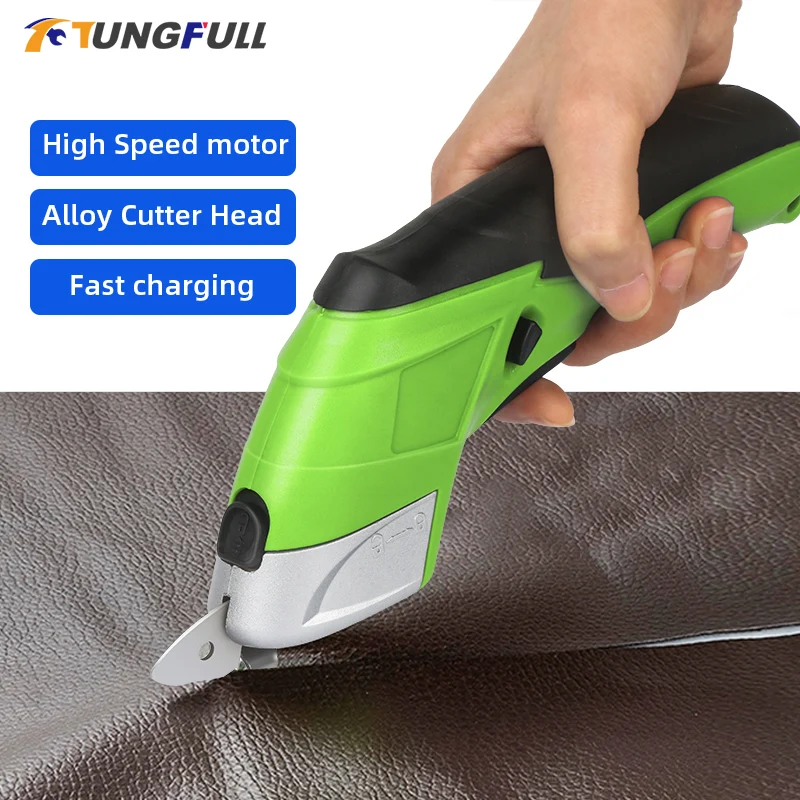 Portable Cordless Electric Scissors Handheld Cutter Electric Scissors Fabric Leather Cloth Cutting Chargeable Sewing