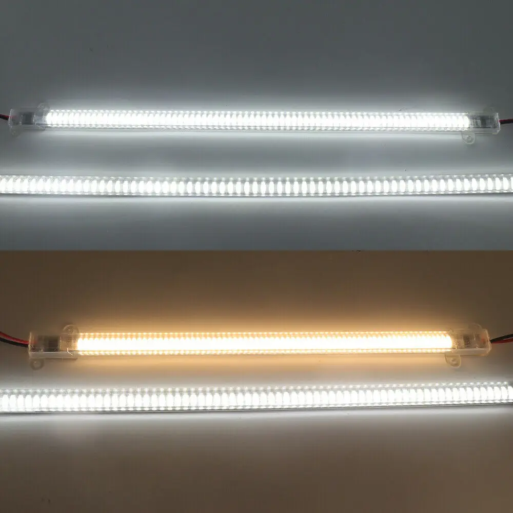 Imagem -06 - Led Rigid Strip Night Lamp sob Armários 72 Leds 30cm 40cm 50cm 8w com Interruptor on Off eu Plug Led Bar Lights Desk Bulb Entrega Rápida 6-9 Dias de Entrega Livre 220v