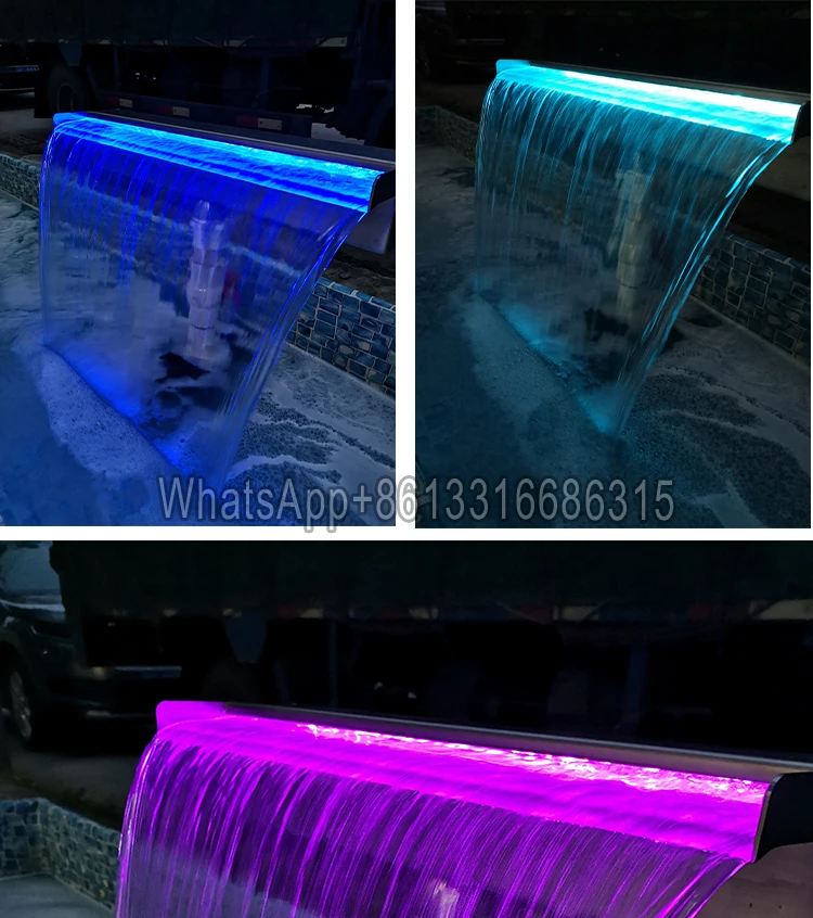 

Villa wall fountain,Spillway,garden waterfall fountain,swimming pool waterfall,stainless steel 304 waterfall nozzle