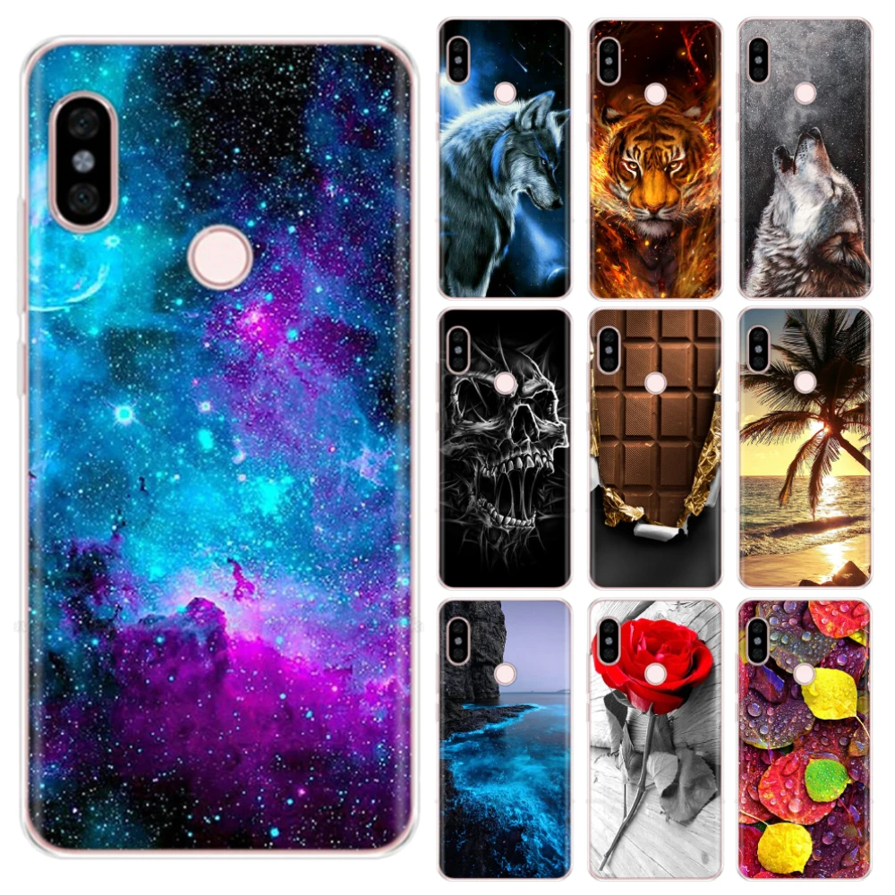 

Silicone Case For Xiaomi Redmi Note 5 Pro Case 5.99" Cute Flower Cover Phone Cases For Xiomi Xiaomi Redmi Note 5 note5 Pro Funda