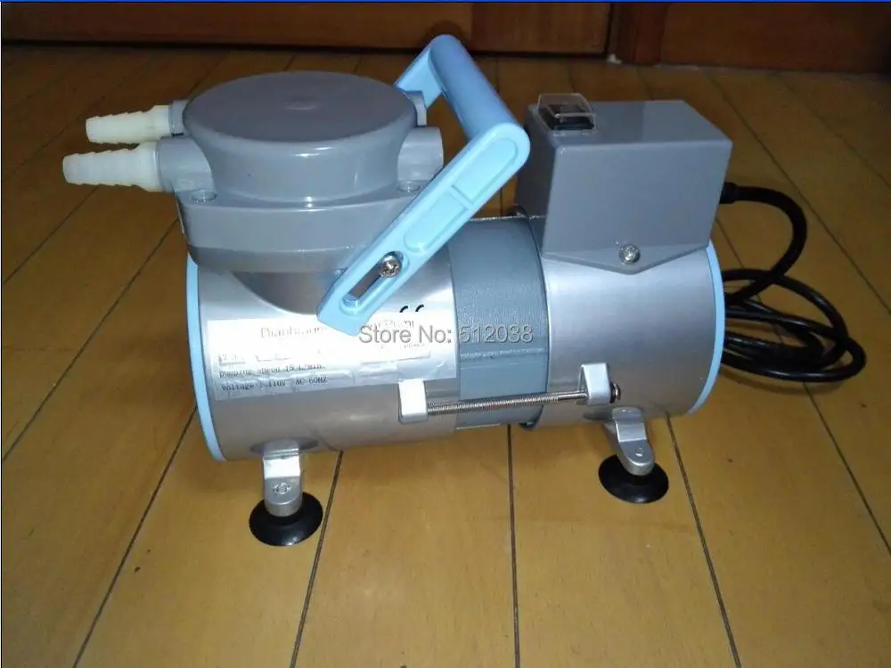 Bomba de vacío de diafragma de laboratorio, 0,20 libre de aceite, 15 L/min (110V/220V)