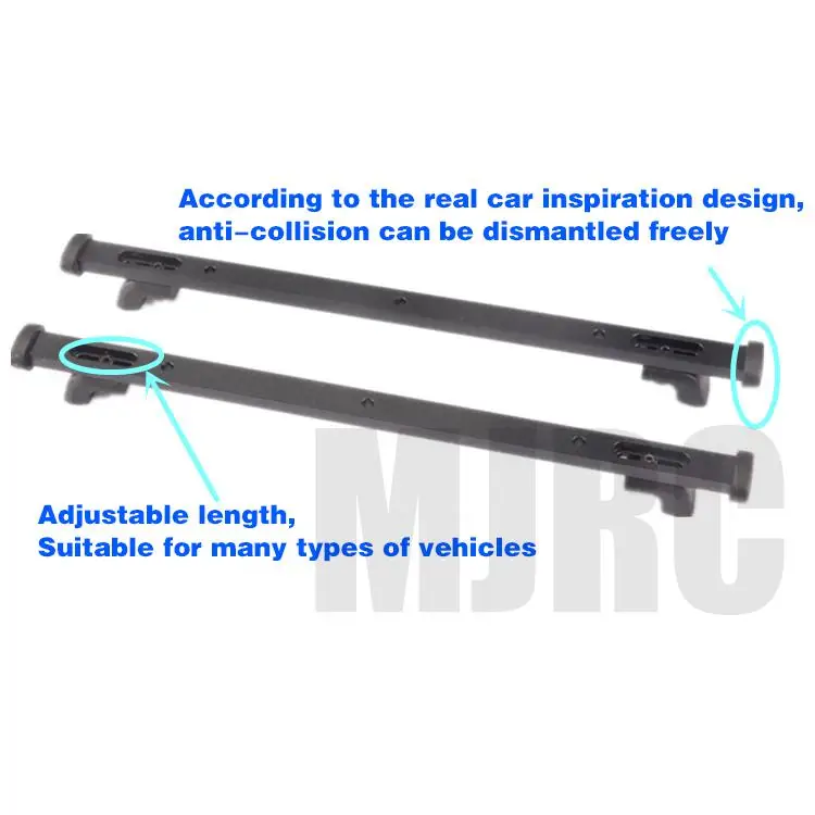 1:10 RC Car Roof Fixing Rail for TRX4 Bronco G500 Blazer Axial SCX10 RC4WD d90 d110 RC Crawler Car Parts Roof rail