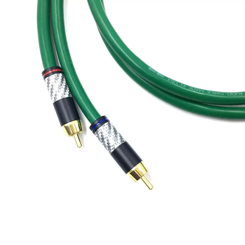 زوج واحد من ألياف الكربون RCA إلى XLR كابل الصوت المتوازن RCA ذكر إلى XLR أنثى كابل ربط مع كابل MCINTOSH USA-Cable